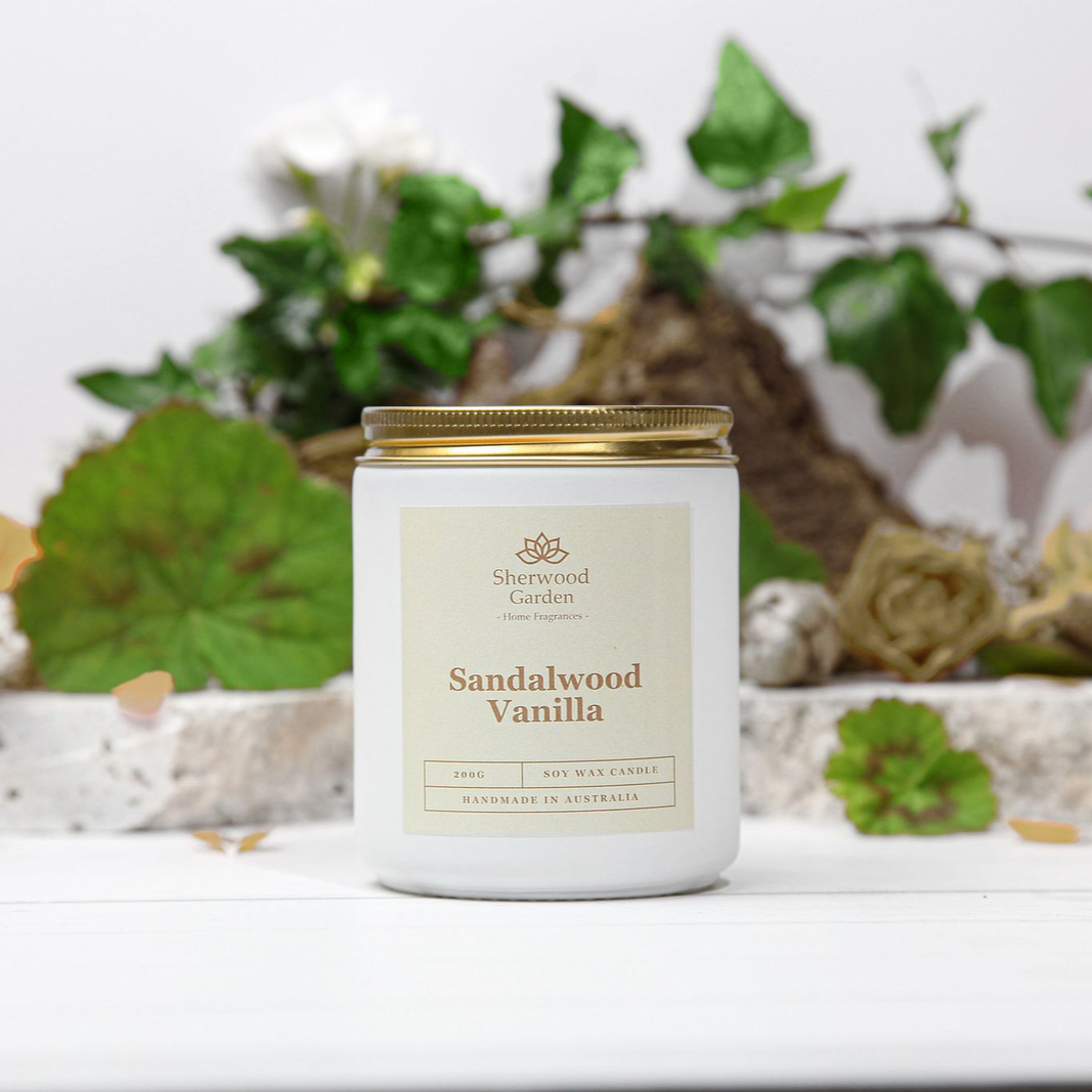 Sandalwood Vanilla Soy Candle 200g