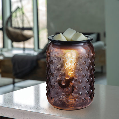 Smokey Hobnail Glass Electric Fragrance Warmer