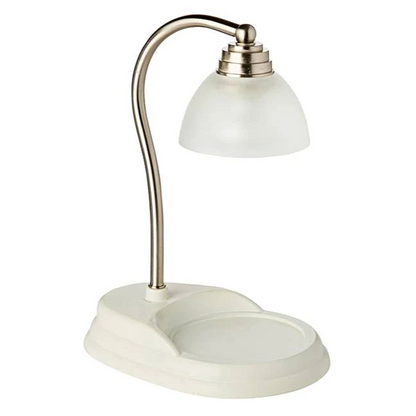 White Nickel Aurora Lamp Candle Warmer