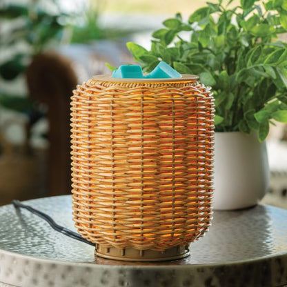 Wicker Lantern Electric Fragrance Warmer